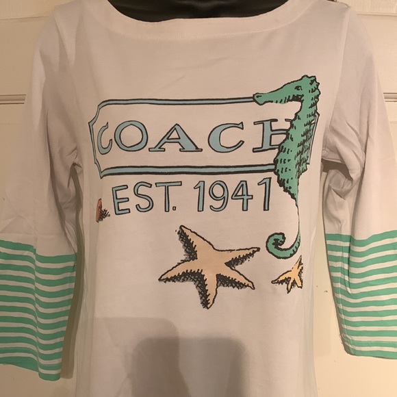 Coach top. Small. 3/4 sleeves - Picture 2 of 6